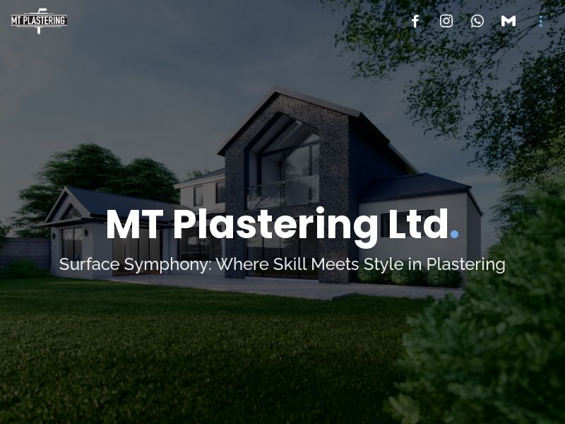 Image of MT Plastering Ltd Home page